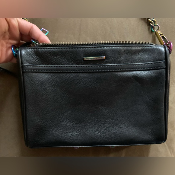 Rebecca Minkoff Mini MAC Oil Slick Iridescent Crossbody Shoulder Bag Purse EUC - Picture 13 of 16